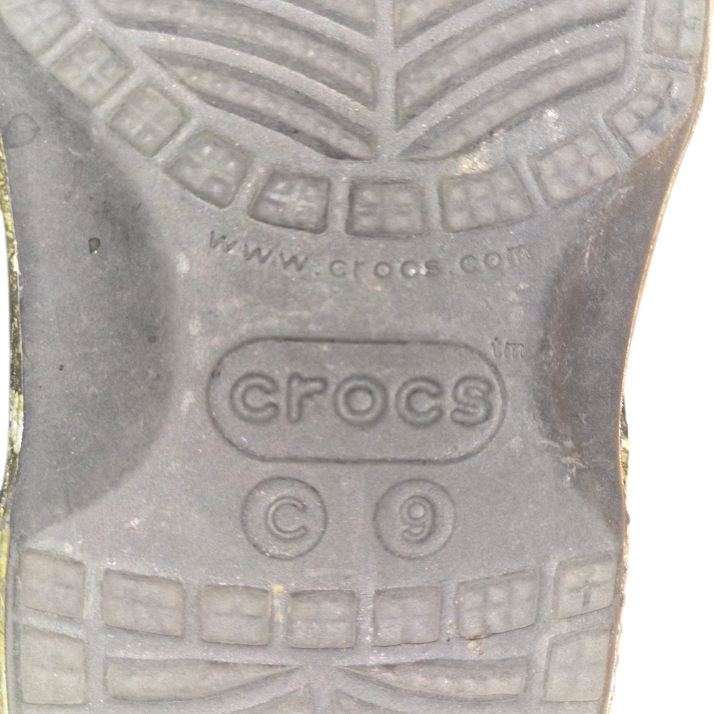 CROCS Classic Clogs Kids Reeltree Camouflage Shoes Size 9 - Picture 6 of 6
